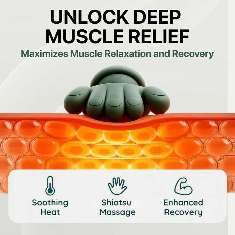 Hand-shaped Trapezius Massager with Heat Therapy